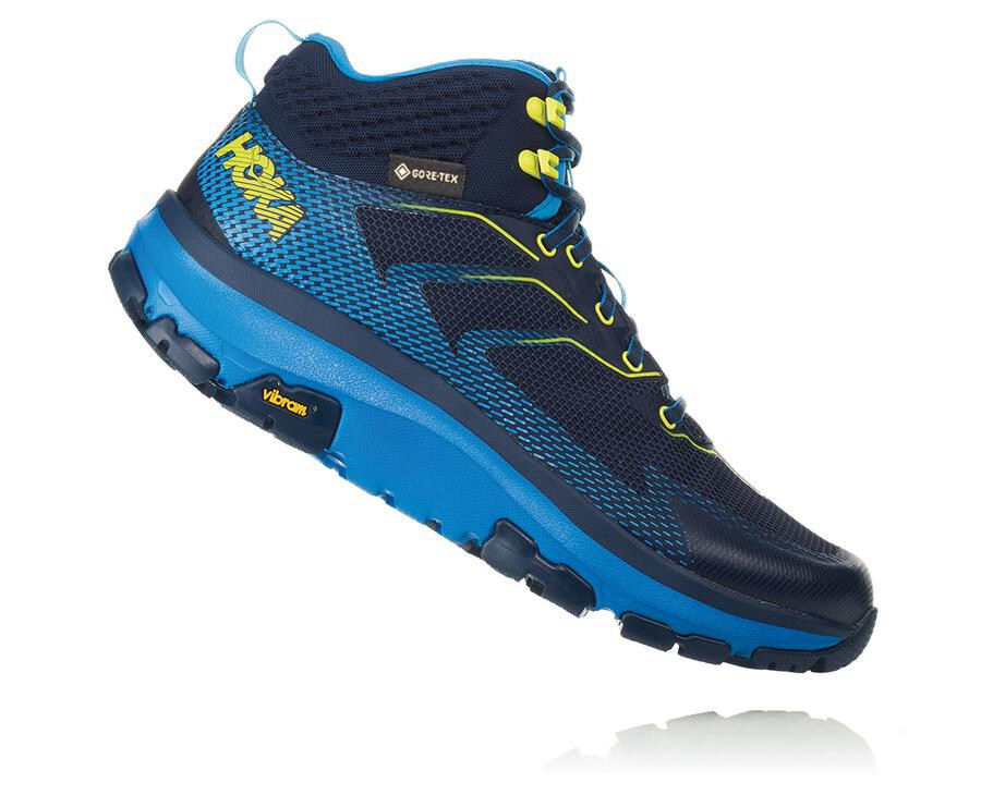 Sapatilhas Hoka One One Masculino Azul Marinho - Toa Gore-Tex - 325-CHYNRU